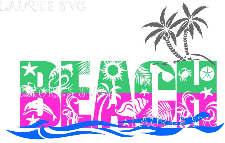 SVG DESIGN - BEACH nstant download