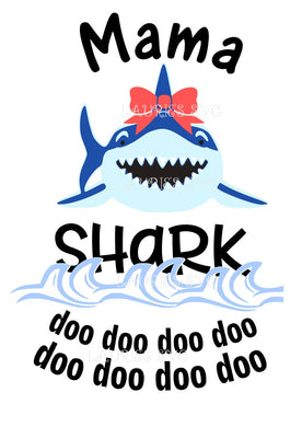 SVG DESIGN Mama Shark doo doo doo instant download