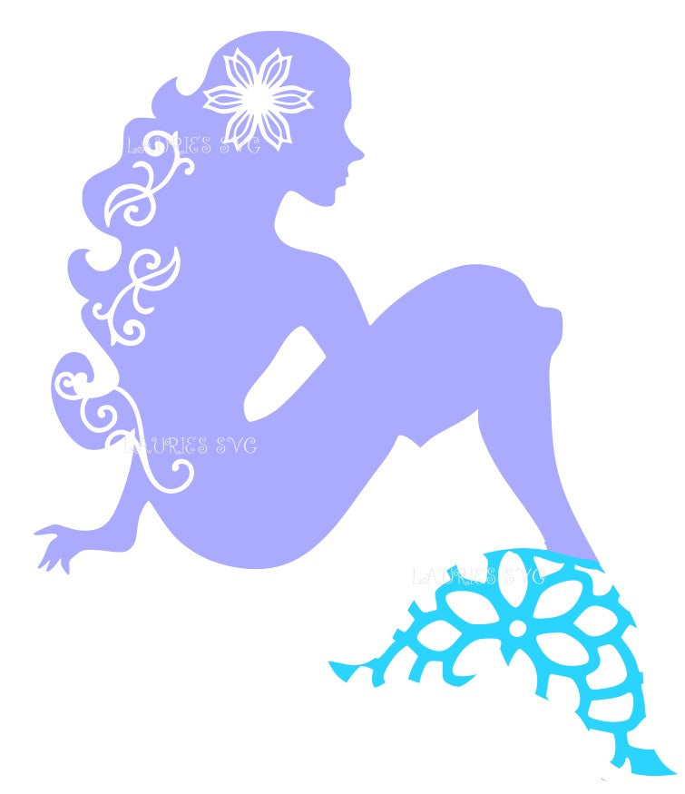 SVG DESIGN - MERMAID instant download