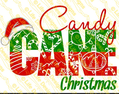 Candy Cane Christmas SVG download SVG DESIGN INSTANT DOWNLOAD -SVG,PNG,DXF,EPS,JPG