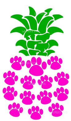 SVG DESIGNS - PINAPPLE DOG PRINT instant download