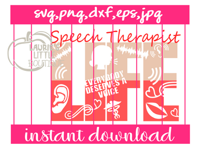 SVG DESIGNS INSTANT DOWNLOAD - SPEECH THERAPIST SVG,PNG,DXF,EPS,JPG