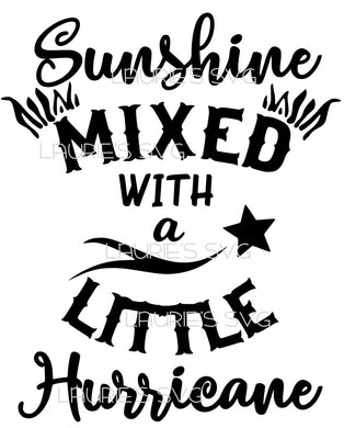 SVG Sunshine mixed with a little Hurricane instant download