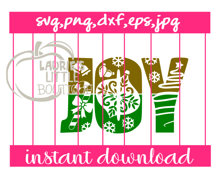 SVG DESIGN INSTANT DOWNLOAD - CHRISTMAS JOY SVG,PNG,DXF,EPS,JPG